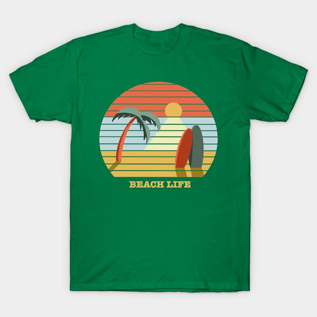 Beach Life T-Shirt by jaynadian